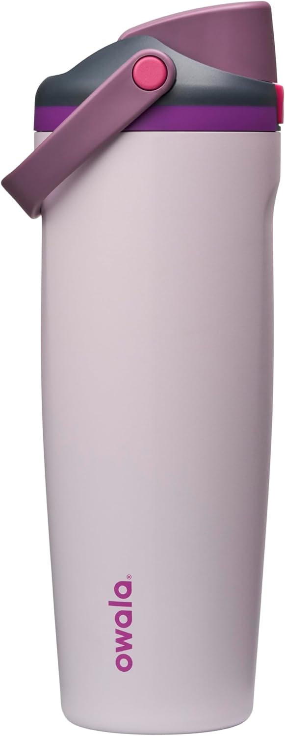 Owala FreeSip Sway Insulated Stainless Steel Water Bottle with Two-Way Spout, Built-In Straw and Bucket Handle, Made for Travel, School, and Sports, 30oz, BPA Free, Leak Proof, Daybreak