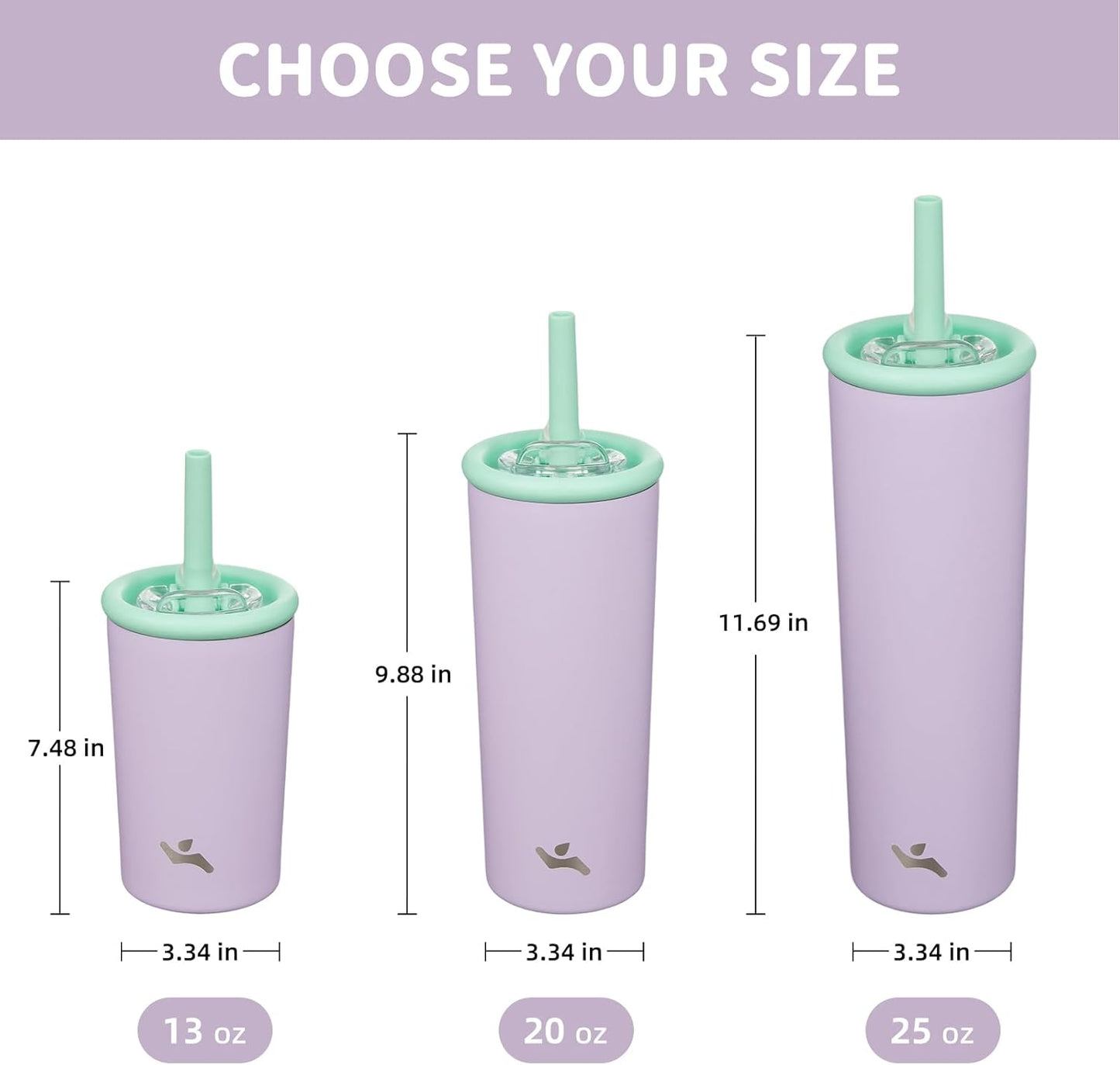 Konokyo 25oz Insulated Tumbler with Lid and Straw, Reusable Iced Coffee Cup with Lid, Travel Coffee Mug, BPA-Free, Leak-Proof and Durable, Oasis