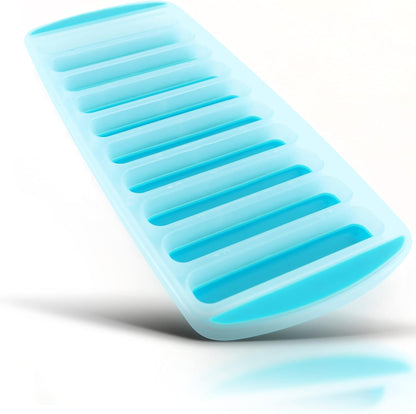 Meadow Lane Ice Stick/Cube Tray, Green 1-Tray (1-Pack, Green), Narrow and Long for Sports Bottles