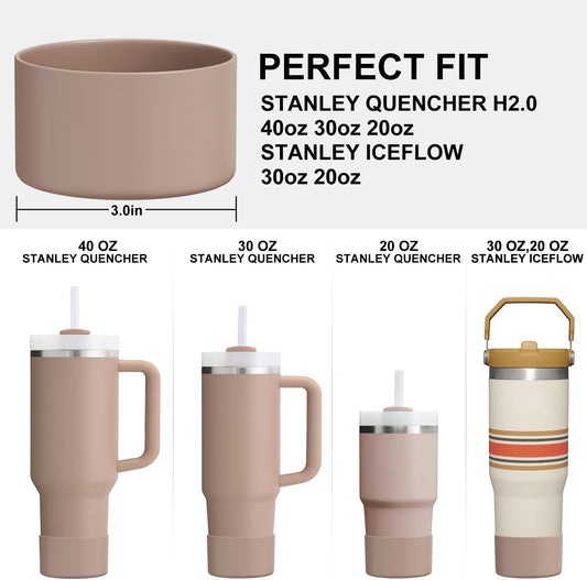 Affute Protective Silicone Boot for Stanley Quencher H2.0 40 30 20 oz & IceFlow Flip 30 20 oz, BPA Free Anti-Noise Anti-Scratch, Stanley Cup Protector Sleeve Cover Boot