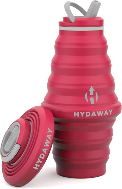 HYDAWAY 25oz Collapsible Travel Water Bottle - BPA-Free, Leakproof, Lightweight, Space-Saving - Perfect for Hiking, Travel, and All-Day Hydration