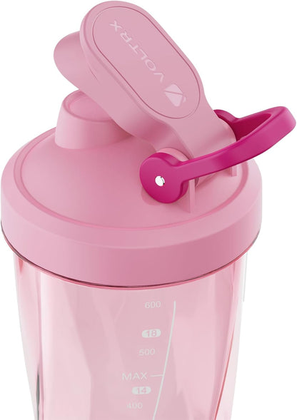VOLTRX Premium Electric Protein Shaker Bottle, Made with Tritan - BPA Free - 24 oz Vortex Portable Mixer Cup/USB Rechargeable Shaker Cups for Protein Shakes