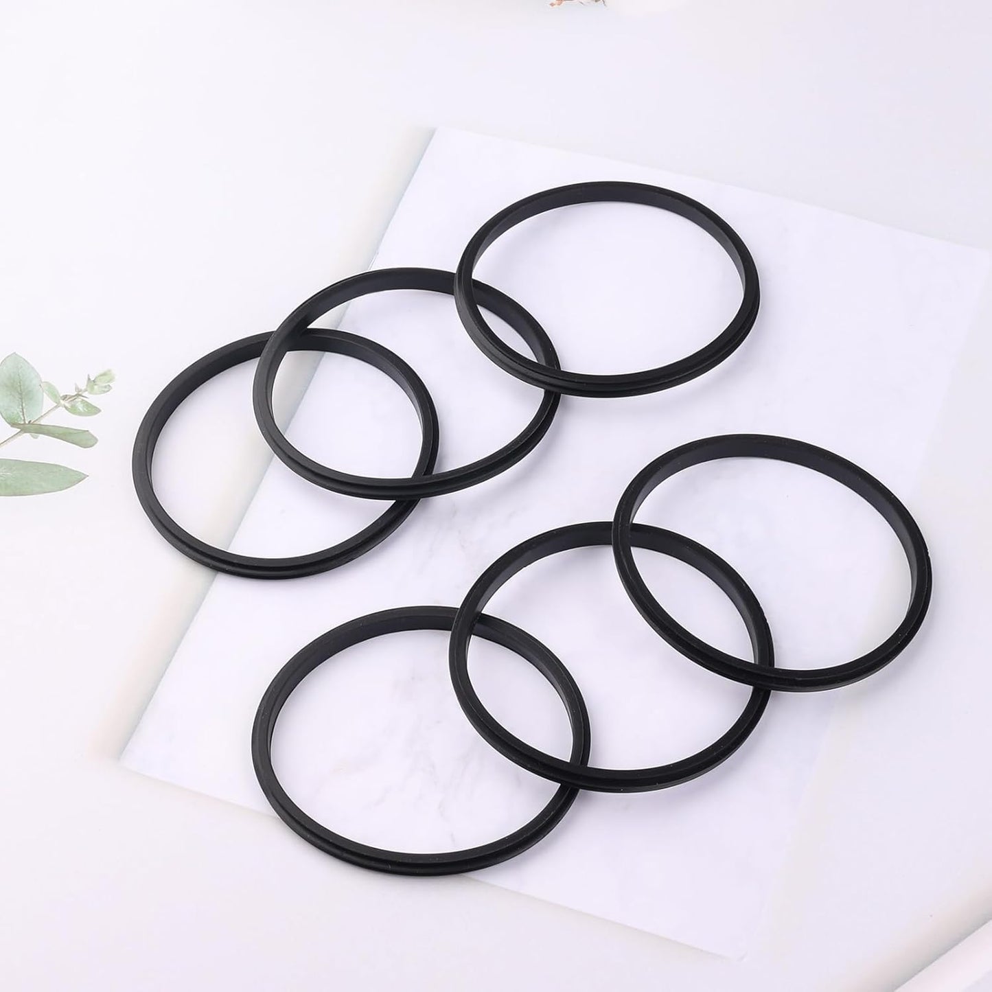 Joshey Rubber Seal Replacement Gaskets for Yeti Rambler 20 oz Tumbler - Leak-Proof Seal & O Ring Replacement Parts for Yeti 25 oz Straw Mug Lid, 6 Packs
