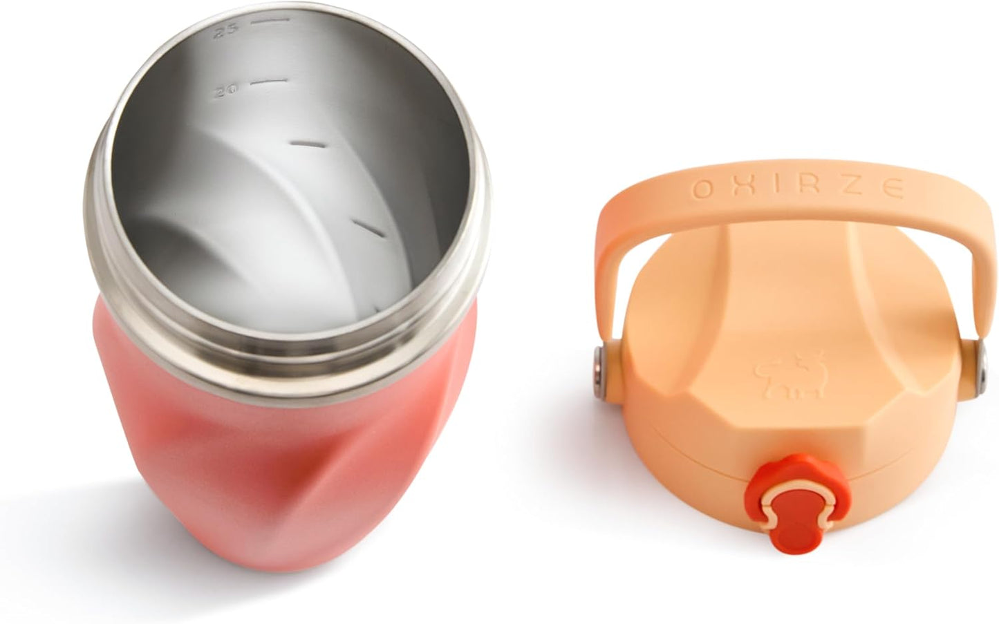 Earth Stone - 24oz Insulated Protein Shaker Bottle - Medical-Grade 316 Stainless Steel - Patent-Pending Clump-Free Design - Odor Proof & Leak-Proof Metal Blender Cup