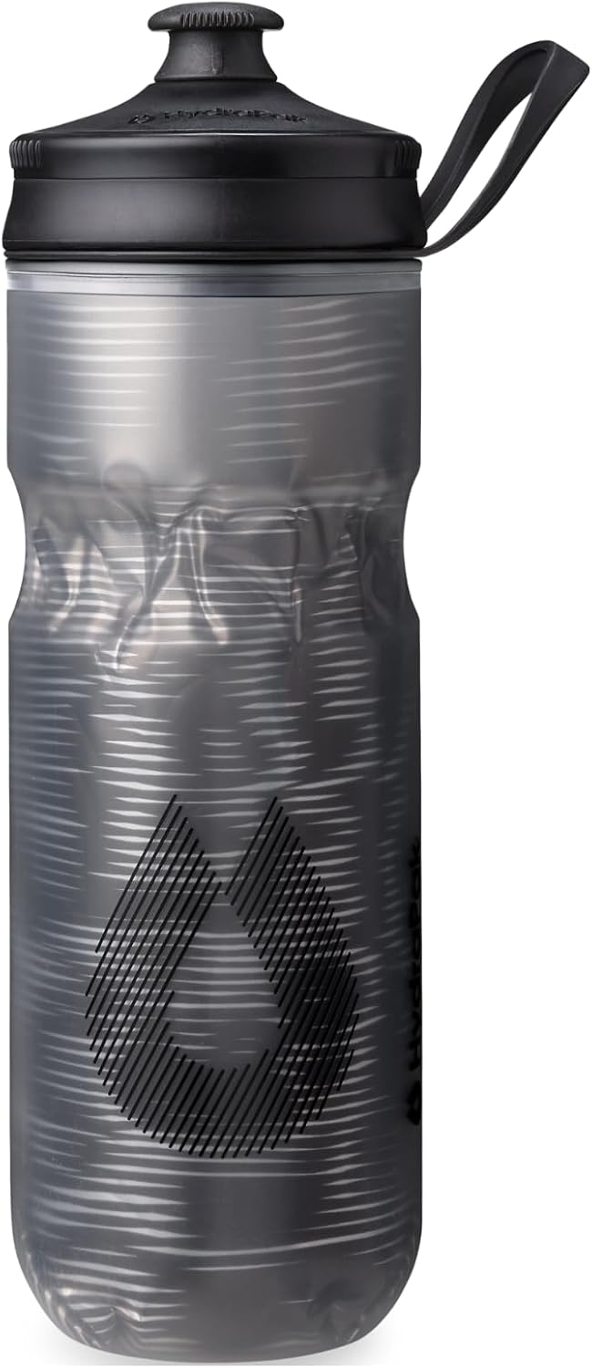 HydraPak | Polar Bottle - Polar Sport Insulated Water Bottle - BPA-Free, Sport & Bike Squeeze Bottle with Handle (Pulse Blue, 700ml / 24oz)