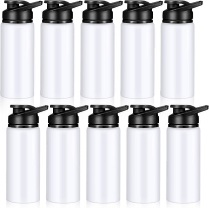 CHENGU Water Bottle Bulk 20 oz Aluminum Reusable Bottles Lightweight Snap Lid Water Cups Easy Carry Leak Proof Travel Tumbler for Gym Sports Camping Hiking Fishing