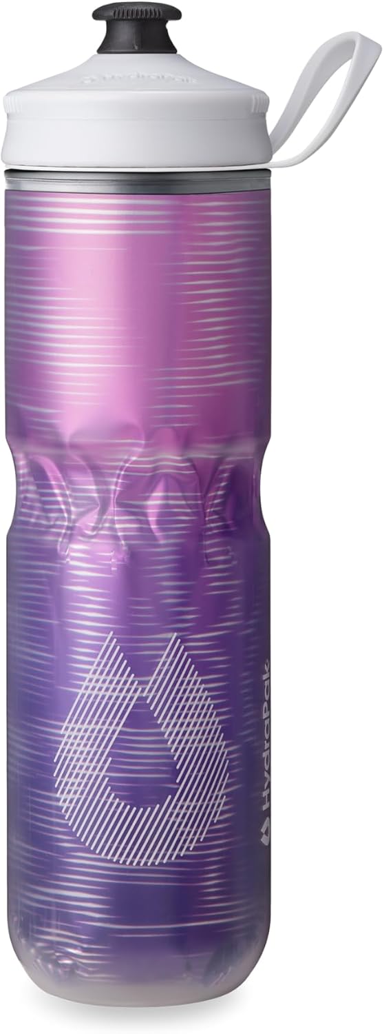 HydraPak | Polar Bottle - Polar Sport Insulated Water Bottle - BPA-Free, Sport & Bike Squeeze Bottle with Handle (Pulse Blue, 700ml / 24oz)