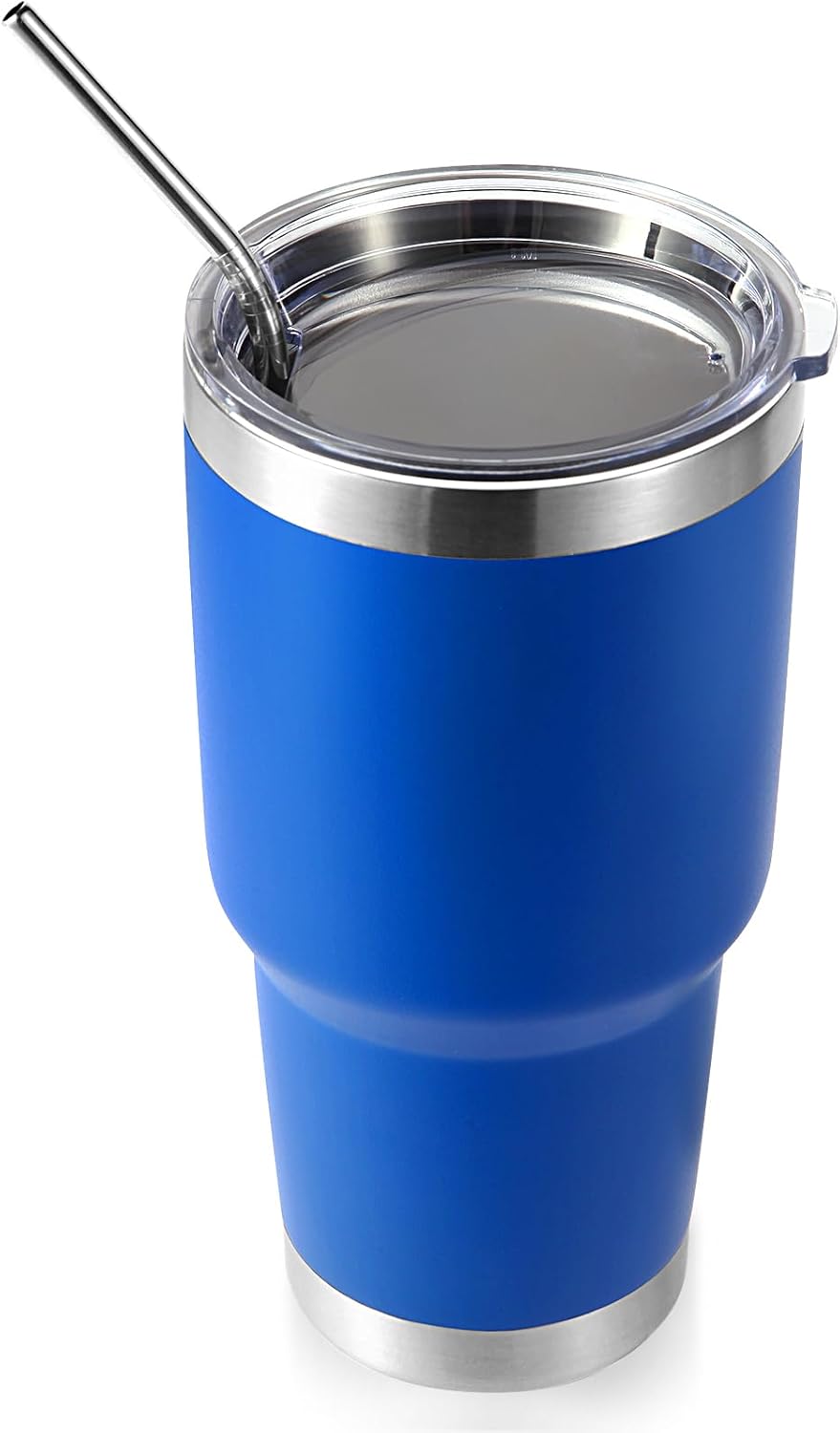 Volhoply 30oz Insulated Tumbler with Lid and Straw, Double Wall Inner & Outer 304 Stainless Steel Coffee Cup, Travel Mug Reusable Thermal Cup for Cold & Hot Drinks (Army Green)