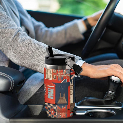 30oz Insulated Tumbler with Straw Leak-proof Car Cup Gifts for Women Men