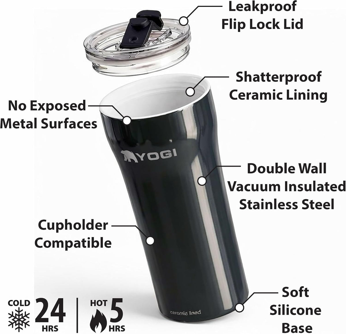 YOGI Elements 16oz Tumbler - Sandstone
