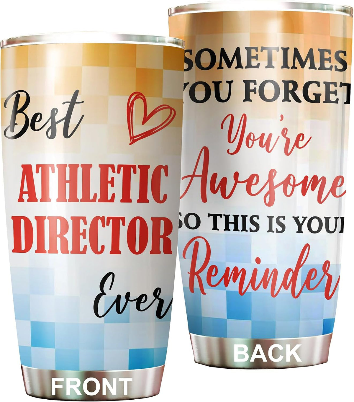 Best Caterer Ever Tumbler Stainless Steel 20oz, Office Gifts Women Men Work Friends Coworker, Driking Coffee Cup For Birthday Christmas - Colors F