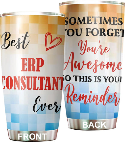 Best Caterer Ever Tumbler Stainless Steel 20oz, Office Gifts Women Men Work Friends Coworker, Driking Coffee Cup For Birthday Christmas - Colors F