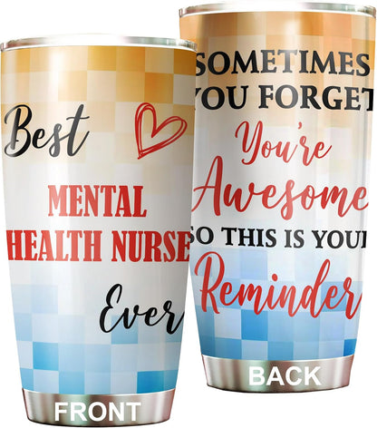 Best Caterer Ever Tumbler Stainless Steel 20oz, Office Gifts Women Men Work Friends Coworker, Driking Coffee Cup For Birthday Christmas - Colors F