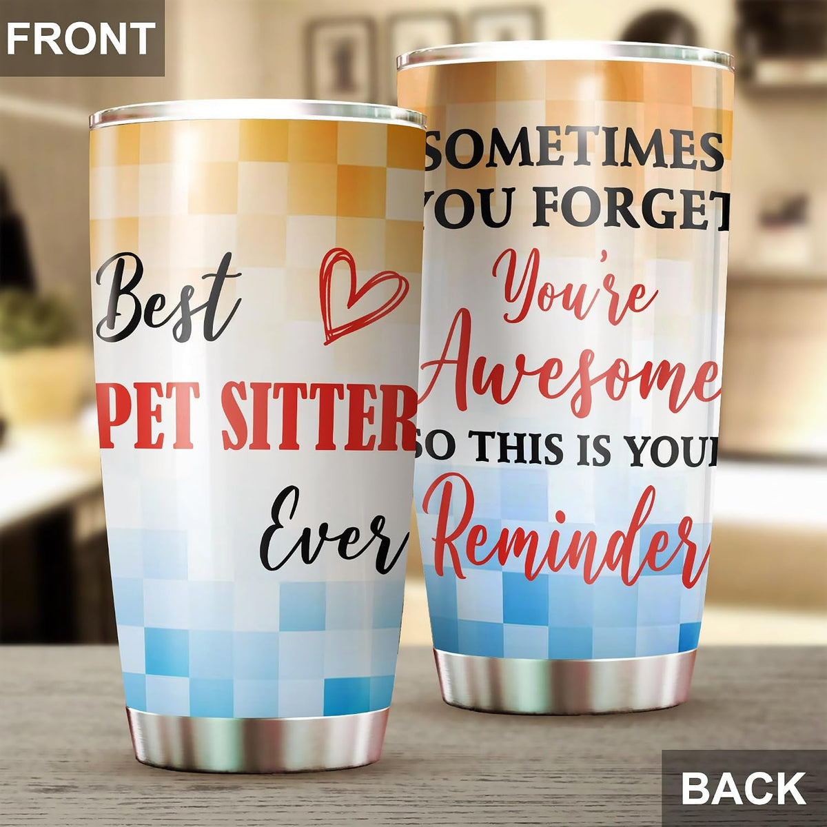 Best Caterer Ever Tumbler Stainless Steel 20oz, Office Gifts Women Men Work Friends Coworker, Driking Coffee Cup For Birthday Christmas - Colors F