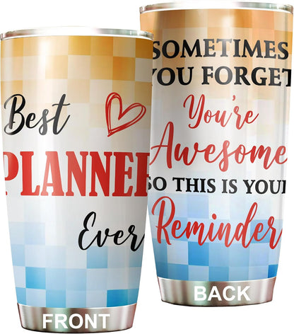 Best Caterer Ever Tumbler Stainless Steel 20oz, Office Gifts Women Men Work Friends Coworker, Driking Coffee Cup For Birthday Christmas - Colors F