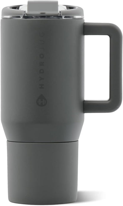 Coffee Traveler 20oz Ceramic-Lined Mug with Handle, Dusty Rose