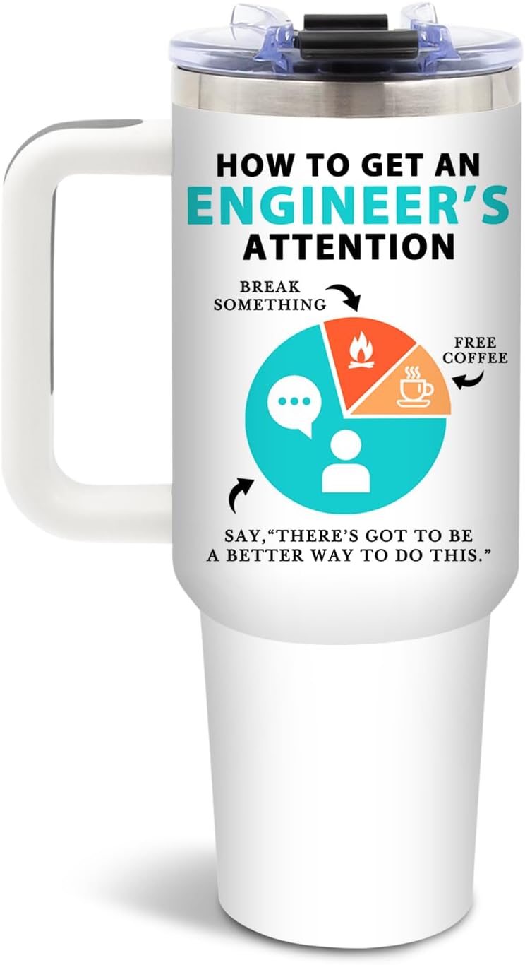 Funny Saying Tumbler 40oz, Insulated Motivational Gifts for Women Man | Minimalist Design Tumbler Leakproof, Depression Support Gift for Women Man, Fathers Day Birthday Gift for Coworker, 1 Pack