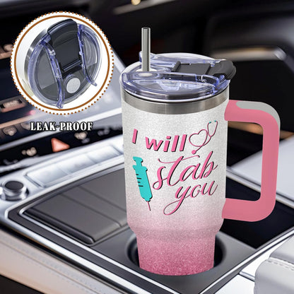 Funny Saying Tumbler 40oz, Insulated Motivational Gifts for Women Man | Minimalist Design Tumbler Leakproof, Depression Support Gift for Women Man, Fathers Day Birthday Gift for Coworker, 1 Pack
