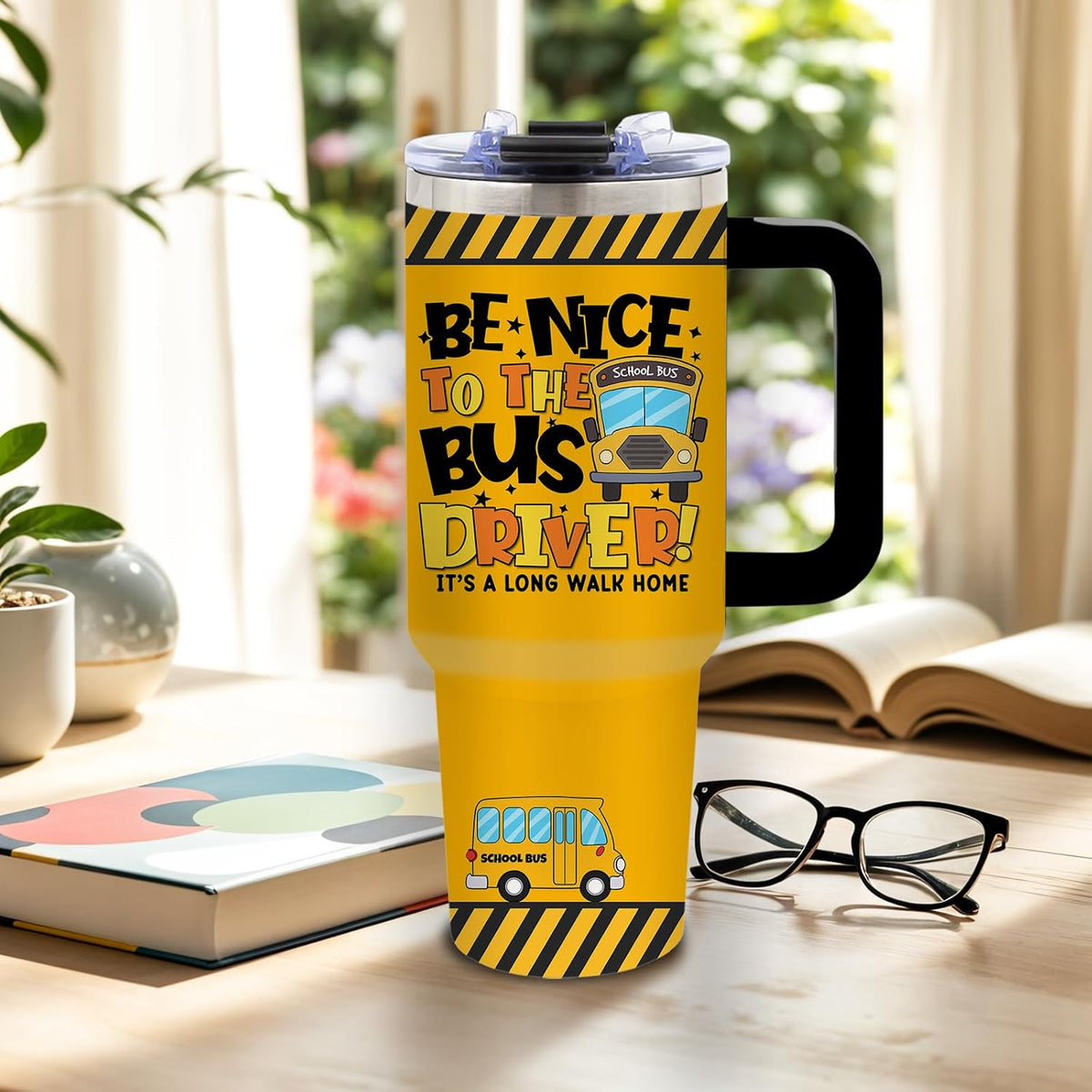 Funny Saying Tumbler 40oz, Insulated Motivational Gifts for Women Man | Minimalist Design Tumbler Leakproof, Depression Support Gift for Women Man, Fathers Day Birthday Gift for Coworker, 1 Pack
