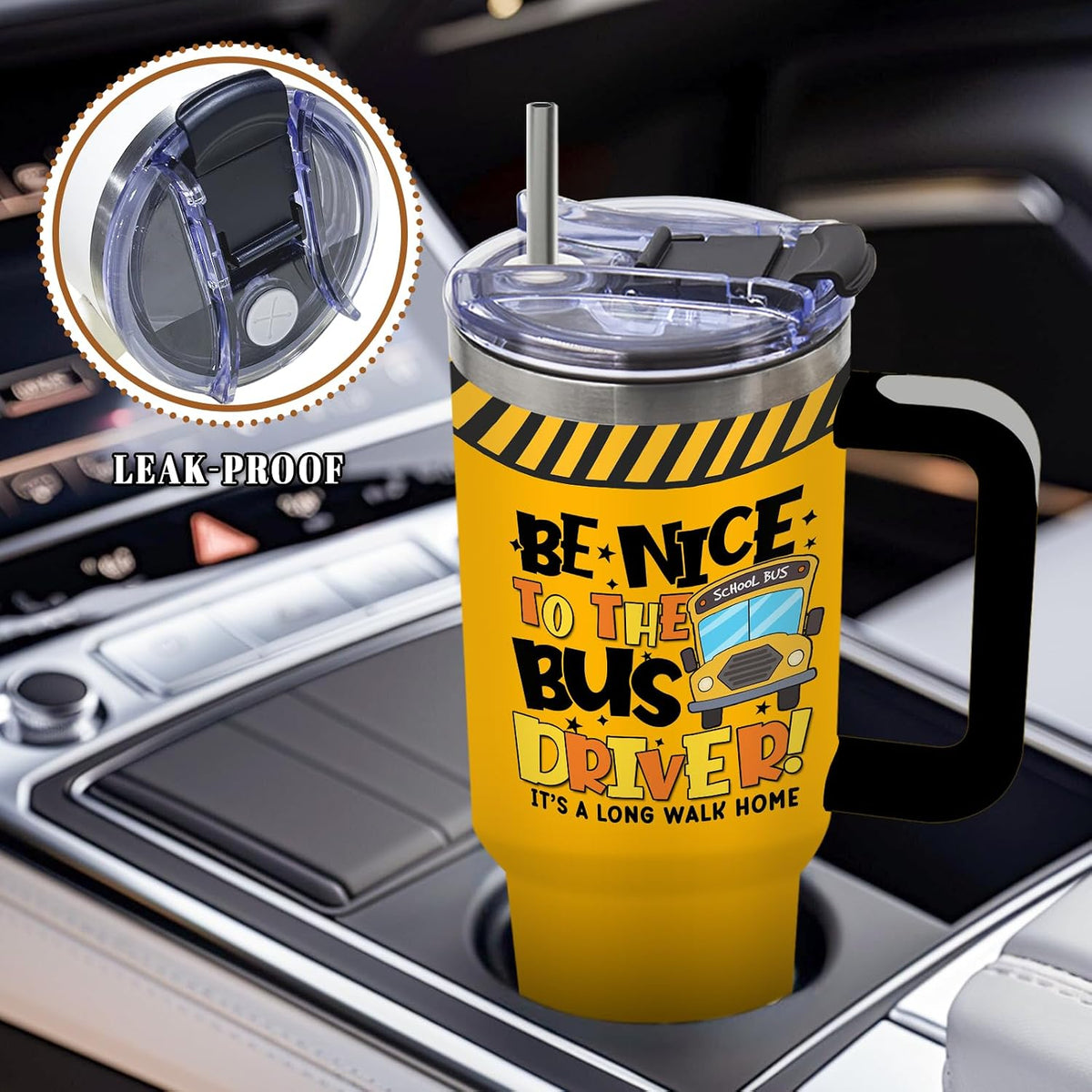 Funny Saying Tumbler 40oz, Insulated Motivational Gifts for Women Man | Minimalist Design Tumbler Leakproof, Depression Support Gift for Women Man, Fathers Day Birthday Gift for Coworker, 1 Pack
