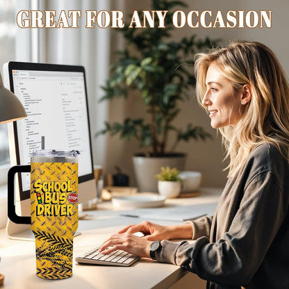 Funny Saying Tumbler 40oz, Insulated Motivational Gifts for Women Man | Minimalist Design Tumbler Leakproof, Depression Support Gift for Women Man, Fathers Day Birthday Gift for Coworker, 1 Pack