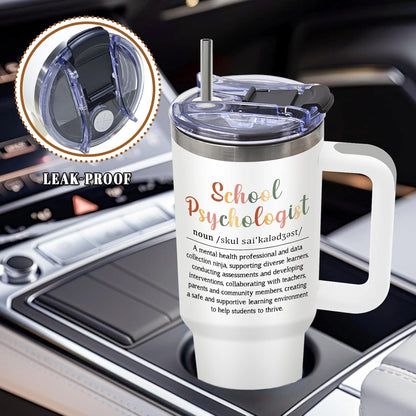 Funny Saying Tumbler 40oz, Insulated Motivational Gifts for Women Man | Minimalist Design Tumbler Leakproof, Depression Support Gift for Women Man, Fathers Day Birthday Gift for Coworker, 1 Pack