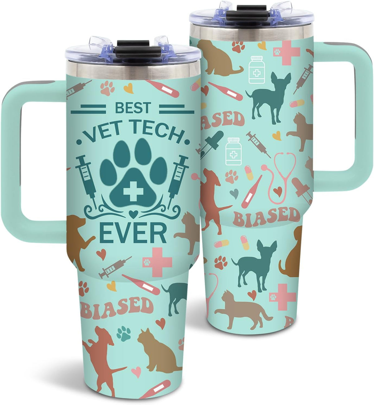 Funny Saying Tumbler 40oz, Insulated Motivational Gifts for Women Man | Minimalist Design Tumbler Leakproof, Depression Support Gift for Women Man, Fathers Day Birthday Gift for Coworker, 1 Pack