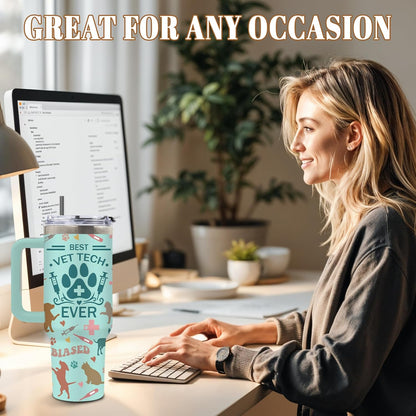 Funny Saying Tumbler 40oz, Insulated Motivational Gifts for Women Man | Minimalist Design Tumbler Leakproof, Depression Support Gift for Women Man, Fathers Day Birthday Gift for Coworker, 1 Pack