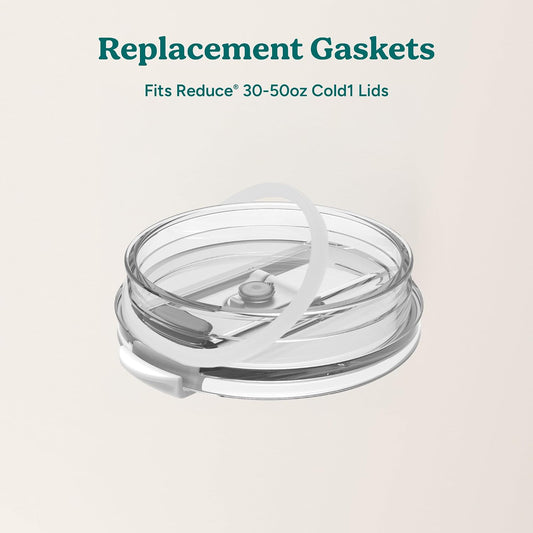 Tumbler Lid Gasket - Large Size, 4 Pack - Replace Lost or Damaged Tumbler and Mug Lid Gaskets - Dishwasher Safe, BPA Free