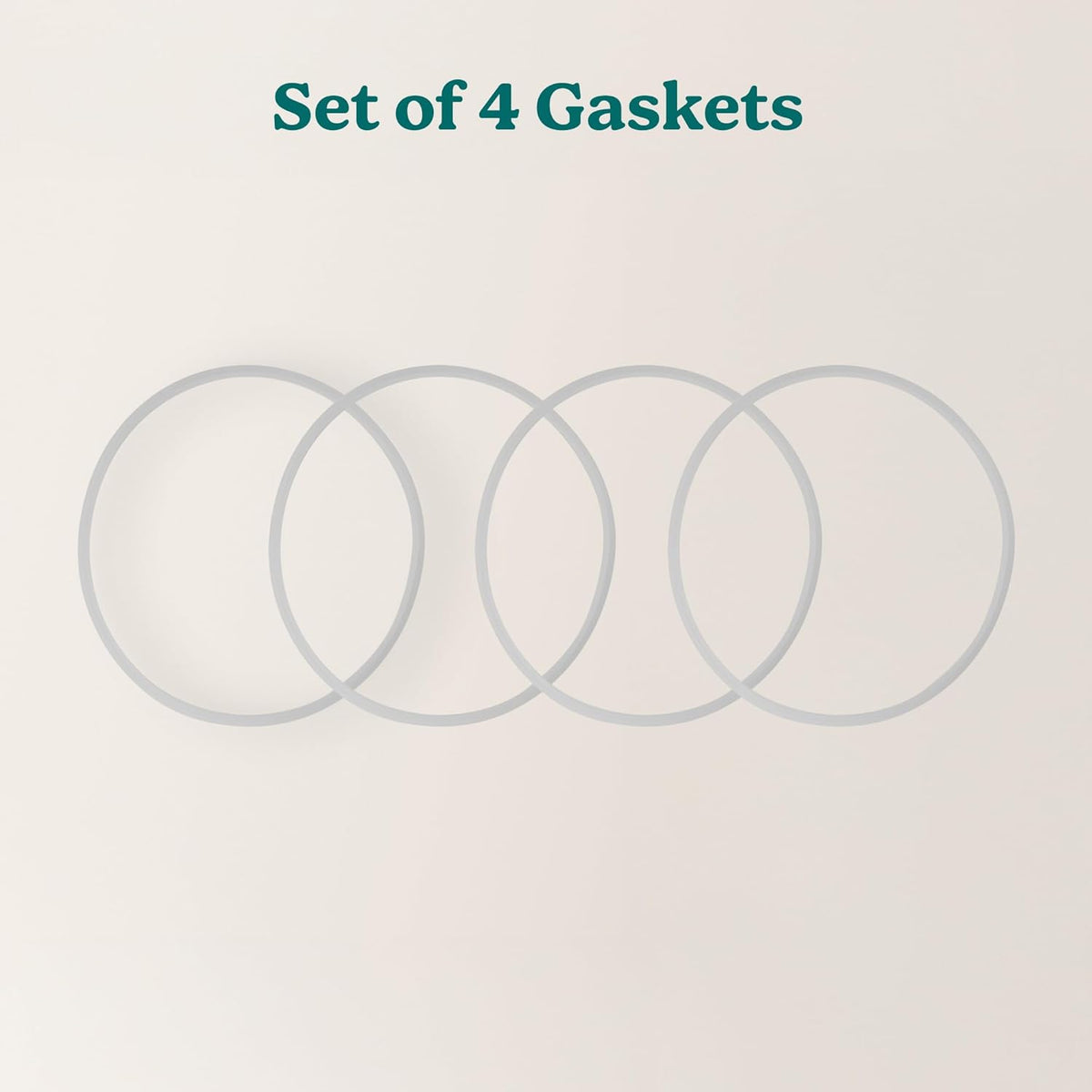 Tumbler Lid Gasket - Large Size, 4 Pack - Replace Lost or Damaged Tumbler and Mug Lid Gaskets - Dishwasher Safe, BPA Free