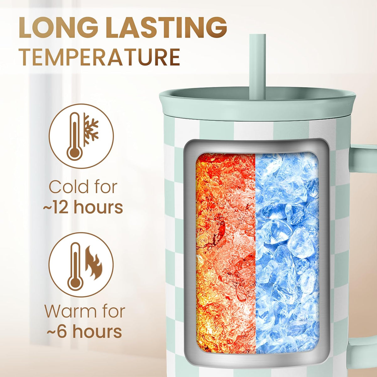 Pickleball 40oz Tumbler With Handle and Straw, Pickleball Queen Insulated Stainless Steel Travel Coffee Mug for Women Girls Players, Gift Idea for Birthday Christmas Mothers Day