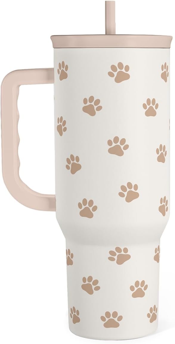 Pickleball 40oz Tumbler With Handle and Straw, Pickleball Queen Insulated Stainless Steel Travel Coffee Mug for Women Girls Players, Gift Idea for Birthday Christmas Mothers Day