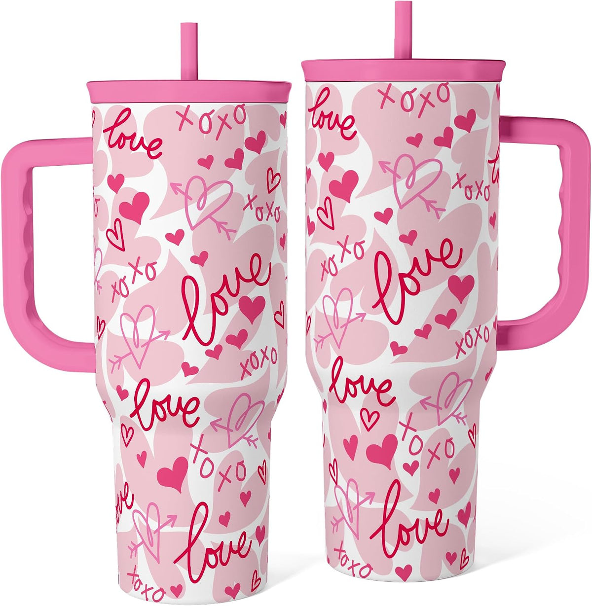 Pickleball 40oz Tumbler With Handle and Straw, Pickleball Queen Insulated Stainless Steel Travel Coffee Mug for Women Girls Players, Gift Idea for Birthday Christmas Mothers Day
