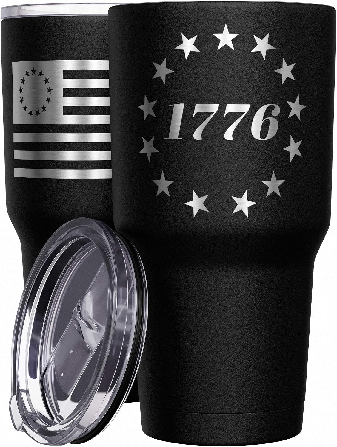 Born To Fish - Forced To Work - Fishing Travel Mug - American Flag Coffee Travel Mug - Dad Fishing Tumbler - Double Insulated Tumbler - 30 oz - Colors B