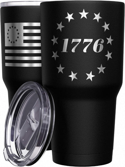 Born To Fish - Forced To Work - Fishing Travel Mug - American Flag Coffee Travel Mug - Dad Fishing Tumbler - Double Insulated Tumbler - 30 oz - Colors B