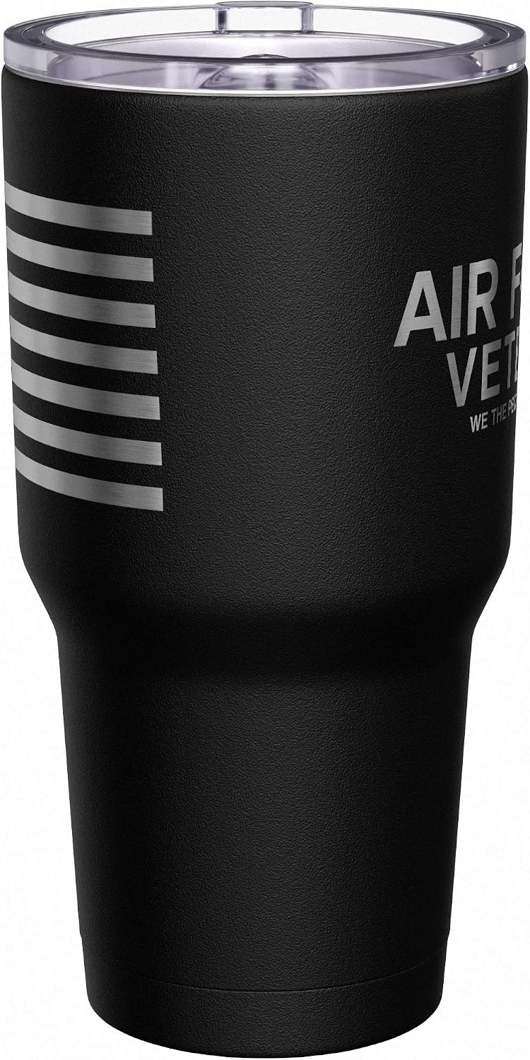 Born To Fish - Forced To Work - Fishing Travel Mug - American Flag Coffee Travel Mug - Dad Fishing Tumbler - Double Insulated Tumbler - 30 oz - Colors B