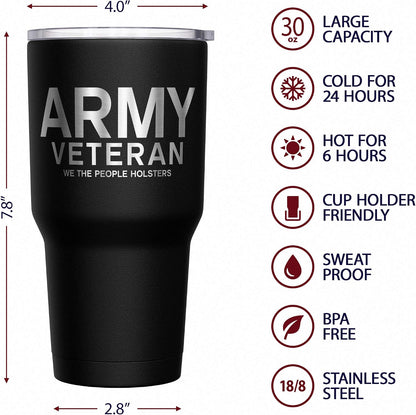 Born To Fish - Forced To Work - Fishing Travel Mug - American Flag Coffee Travel Mug - Dad Fishing Tumbler - Double Insulated Tumbler - 30 oz - Colors B