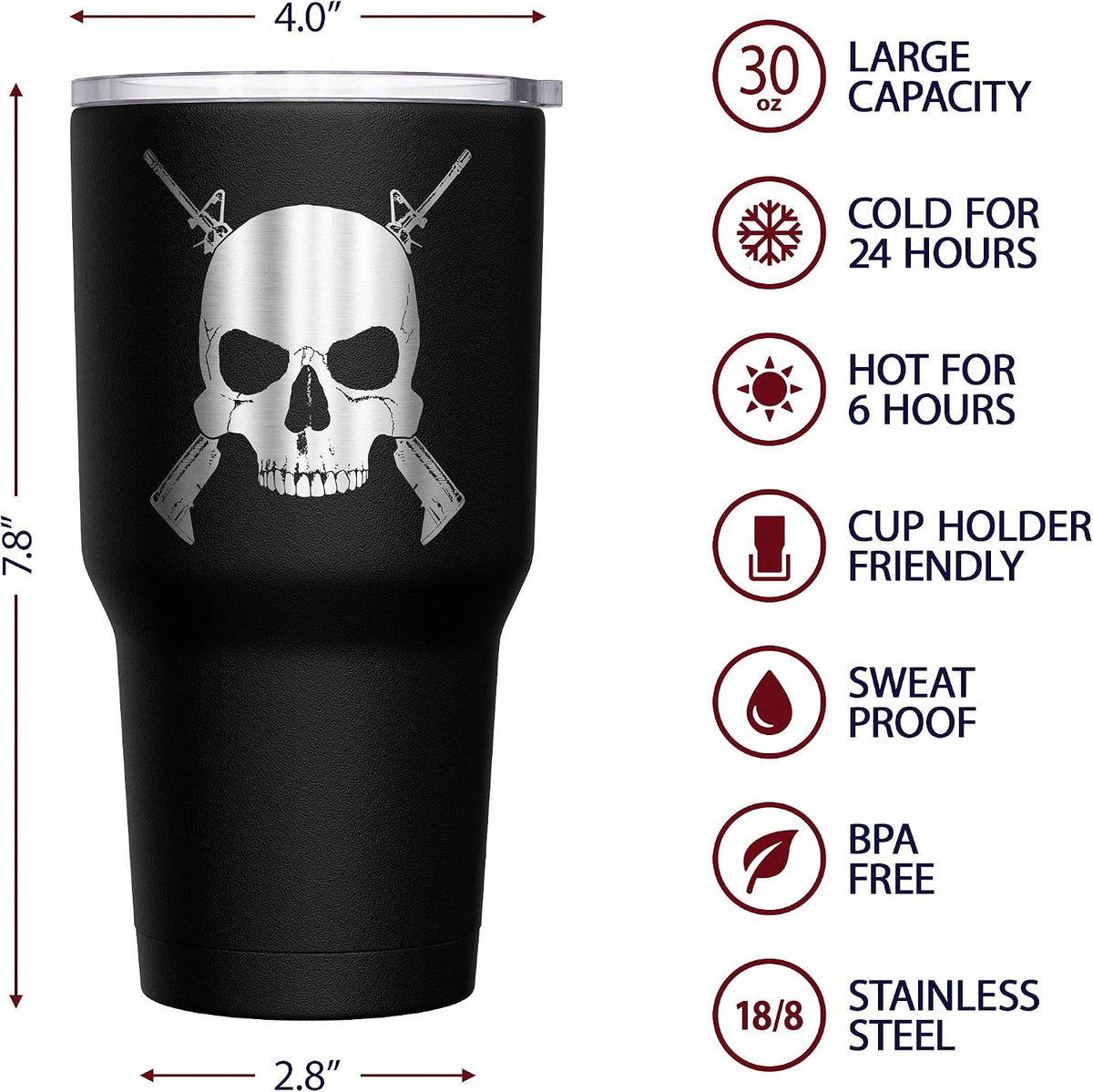 Born To Fish - Forced To Work - Fishing Travel Mug - American Flag Coffee Travel Mug - Dad Fishing Tumbler - Double Insulated Tumbler - 30 oz - Colors B