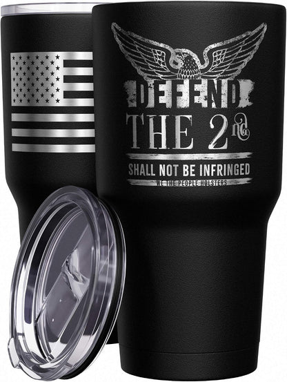 Born To Fish - Forced To Work - Fishing Travel Mug - American Flag Coffee Travel Mug - Dad Fishing Tumbler - Double Insulated Tumbler - 30 oz - Colors B