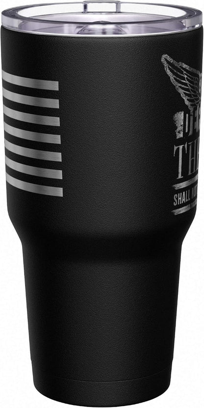 Born To Fish - Forced To Work - Fishing Travel Mug - American Flag Coffee Travel Mug - Dad Fishing Tumbler - Double Insulated Tumbler - 30 oz - Colors B