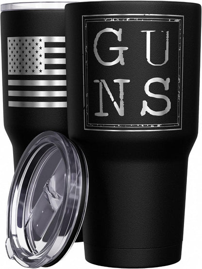 Born To Fish - Forced To Work - Fishing Travel Mug - American Flag Coffee Travel Mug - Dad Fishing Tumbler - Double Insulated Tumbler - 30 oz - Colors B