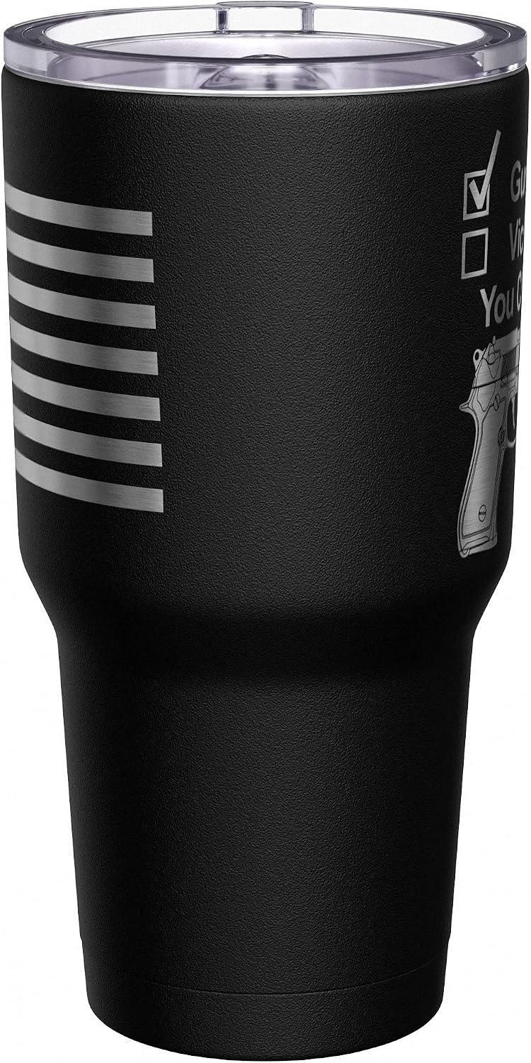 Born To Fish - Forced To Work - Fishing Travel Mug - American Flag Coffee Travel Mug - Dad Fishing Tumbler - Double Insulated Tumbler - 30 oz - Colors B