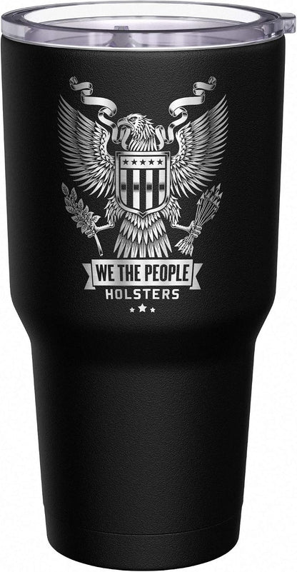 Born To Fish - Forced To Work - Fishing Travel Mug - American Flag Coffee Travel Mug - Dad Fishing Tumbler - Double Insulated Tumbler - 30 oz - Colors B