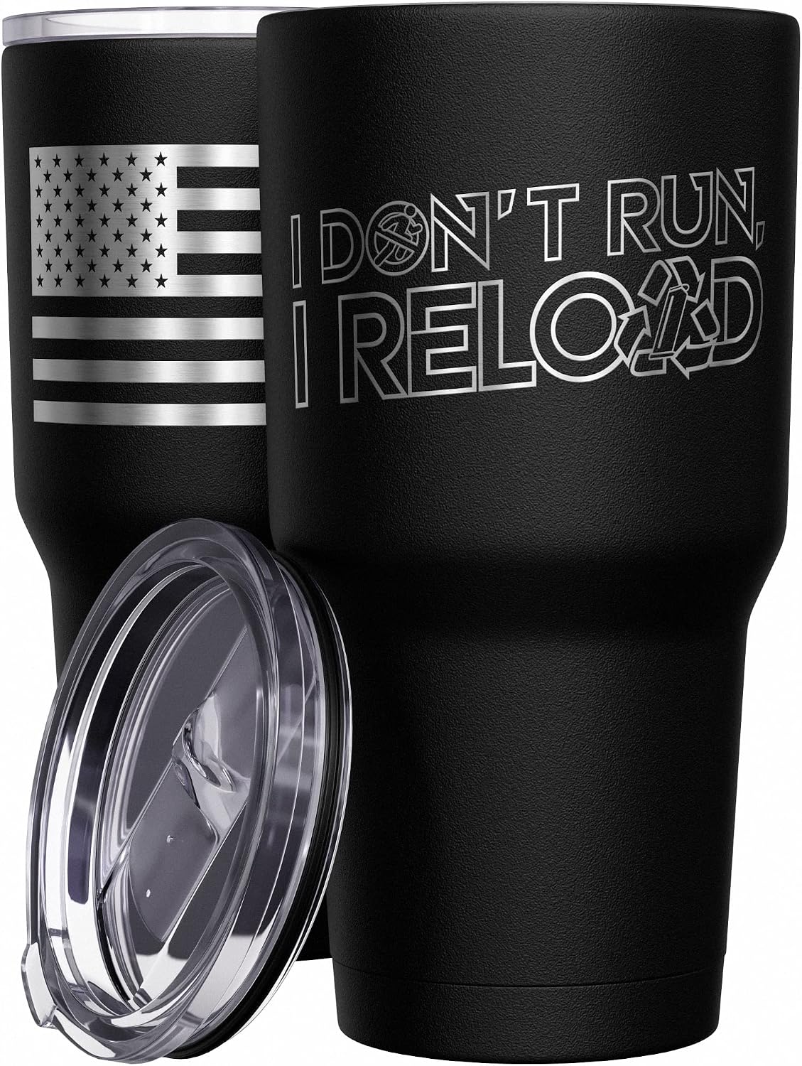 Born To Fish - Forced To Work - Fishing Travel Mug - American Flag Coffee Travel Mug - Dad Fishing Tumbler - Double Insulated Tumbler - 30 oz - Colors B