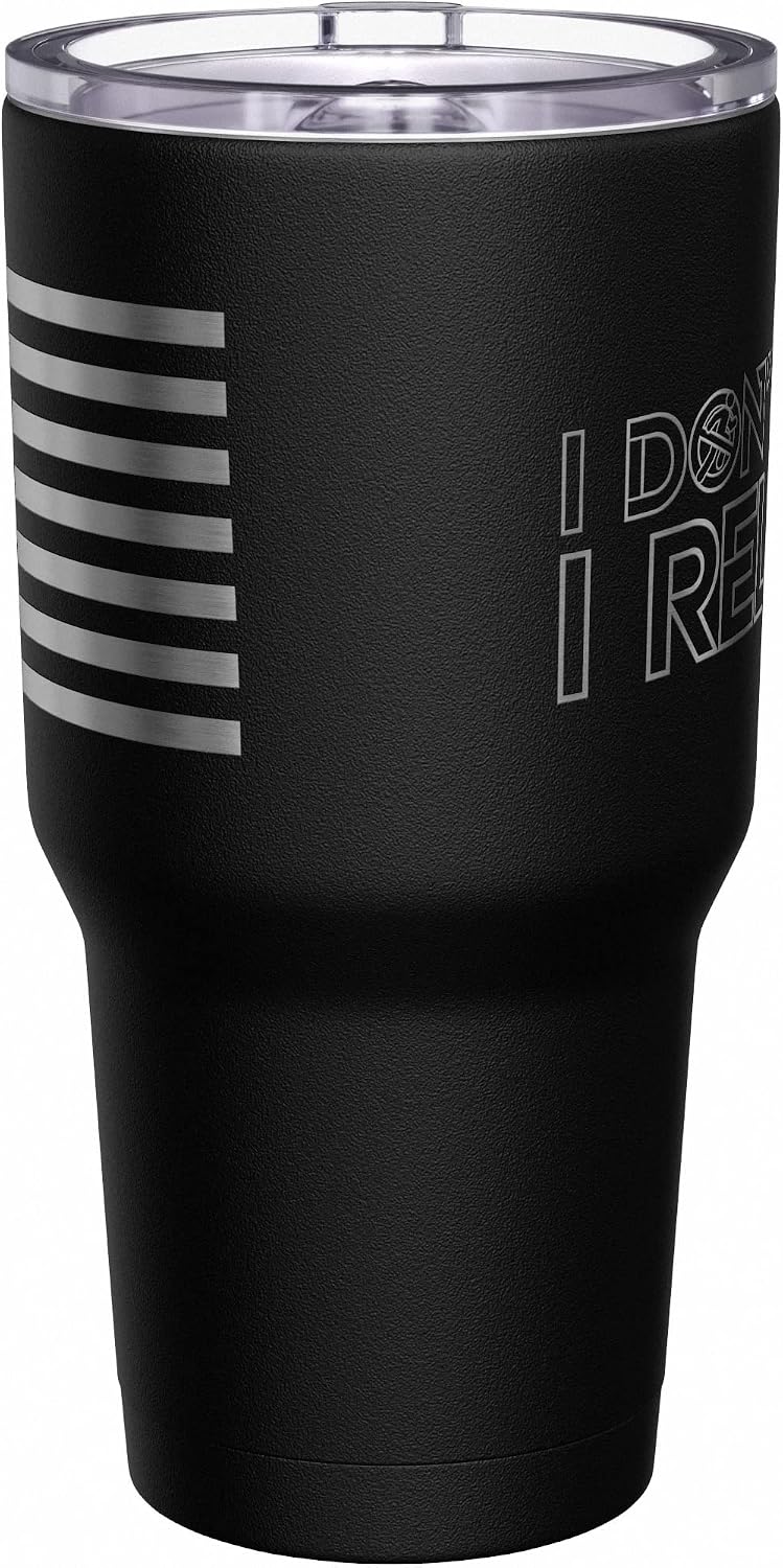 Born To Fish - Forced To Work - Fishing Travel Mug - American Flag Coffee Travel Mug - Dad Fishing Tumbler - Double Insulated Tumbler - 30 oz - Colors B