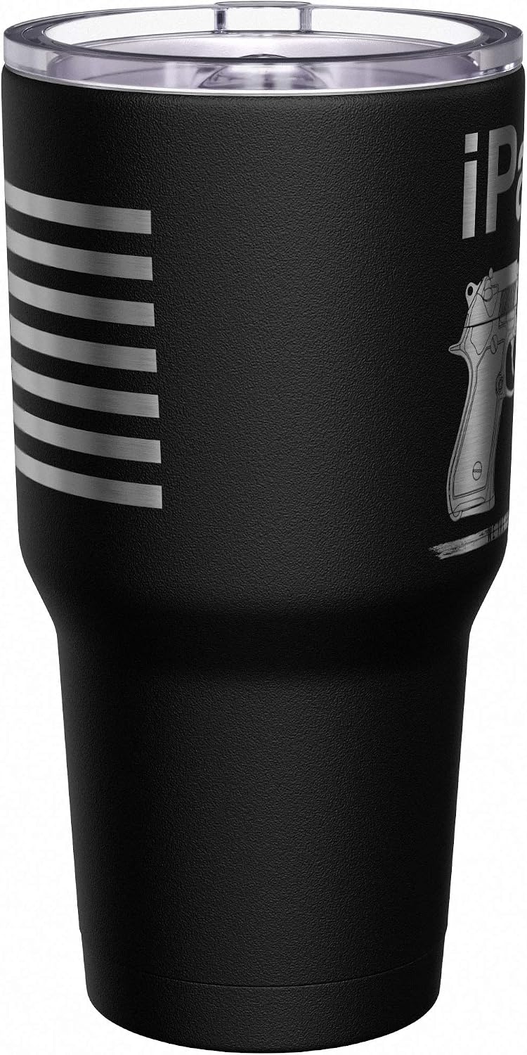 Born To Fish - Forced To Work - Fishing Travel Mug - American Flag Coffee Travel Mug - Dad Fishing Tumbler - Double Insulated Tumbler - 30 oz - Colors B