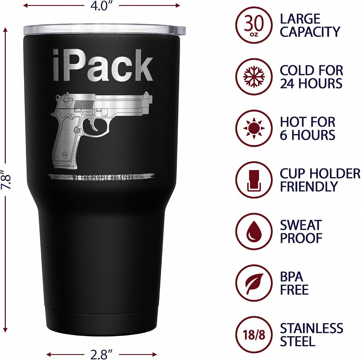 Born To Fish - Forced To Work - Fishing Travel Mug - American Flag Coffee Travel Mug - Dad Fishing Tumbler - Double Insulated Tumbler - 30 oz - Colors B