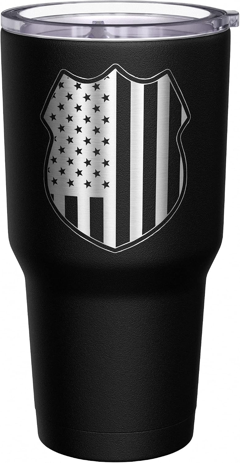 Born To Fish - Forced To Work - Fishing Travel Mug - American Flag Coffee Travel Mug - Dad Fishing Tumbler - Double Insulated Tumbler - 30 oz - Colors B