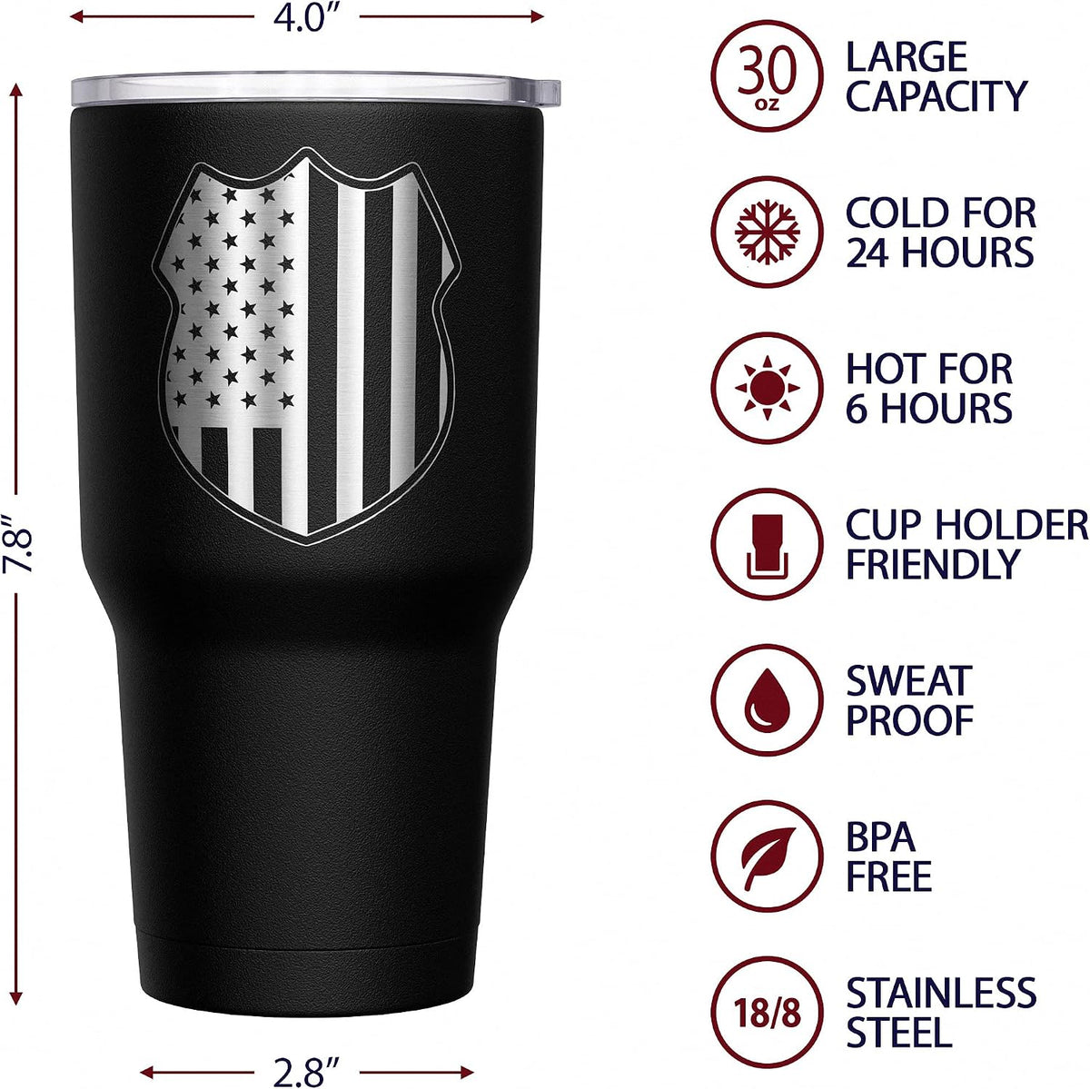 Born To Fish - Forced To Work - Fishing Travel Mug - American Flag Coffee Travel Mug - Dad Fishing Tumbler - Double Insulated Tumbler - 30 oz - Colors B