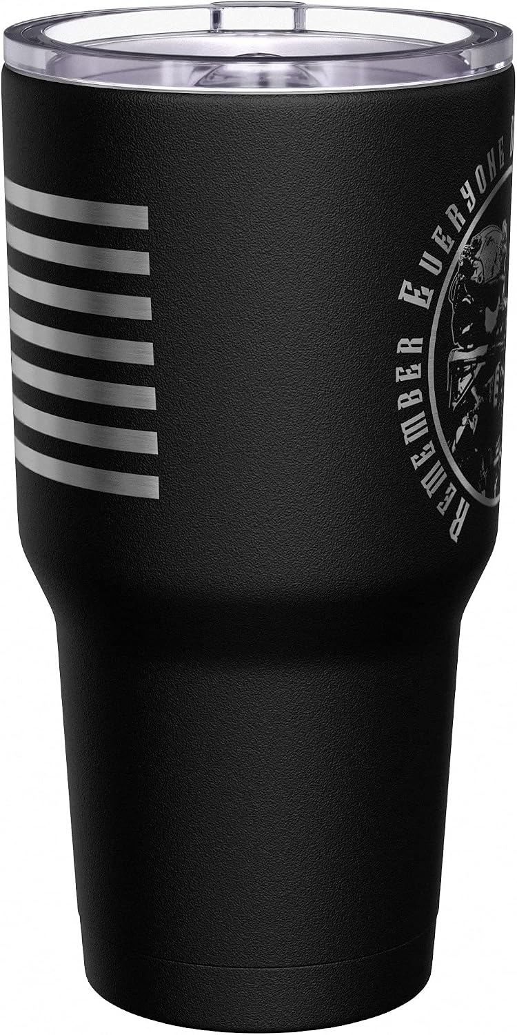 Born To Fish - Forced To Work - Fishing Travel Mug - American Flag Coffee Travel Mug - Dad Fishing Tumbler - Double Insulated Tumbler - 30 oz - Colors B